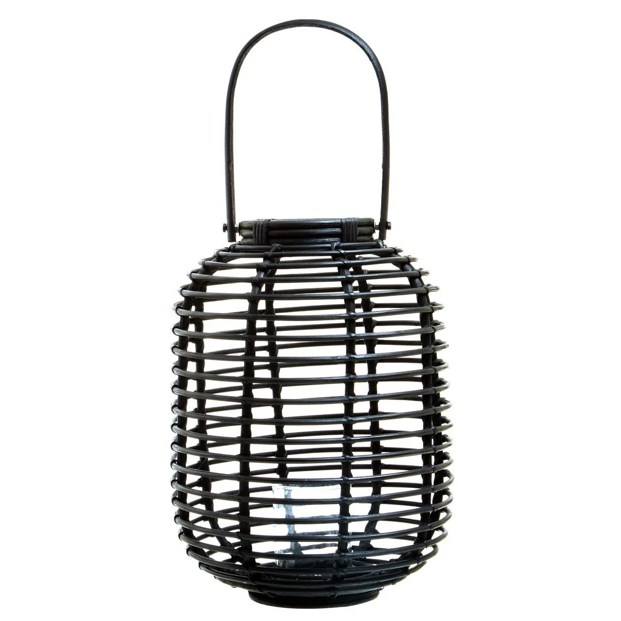 Mataram Black Rattan Candle Holder Candle Holders & Lanterns, DECOR Eclectic Niche