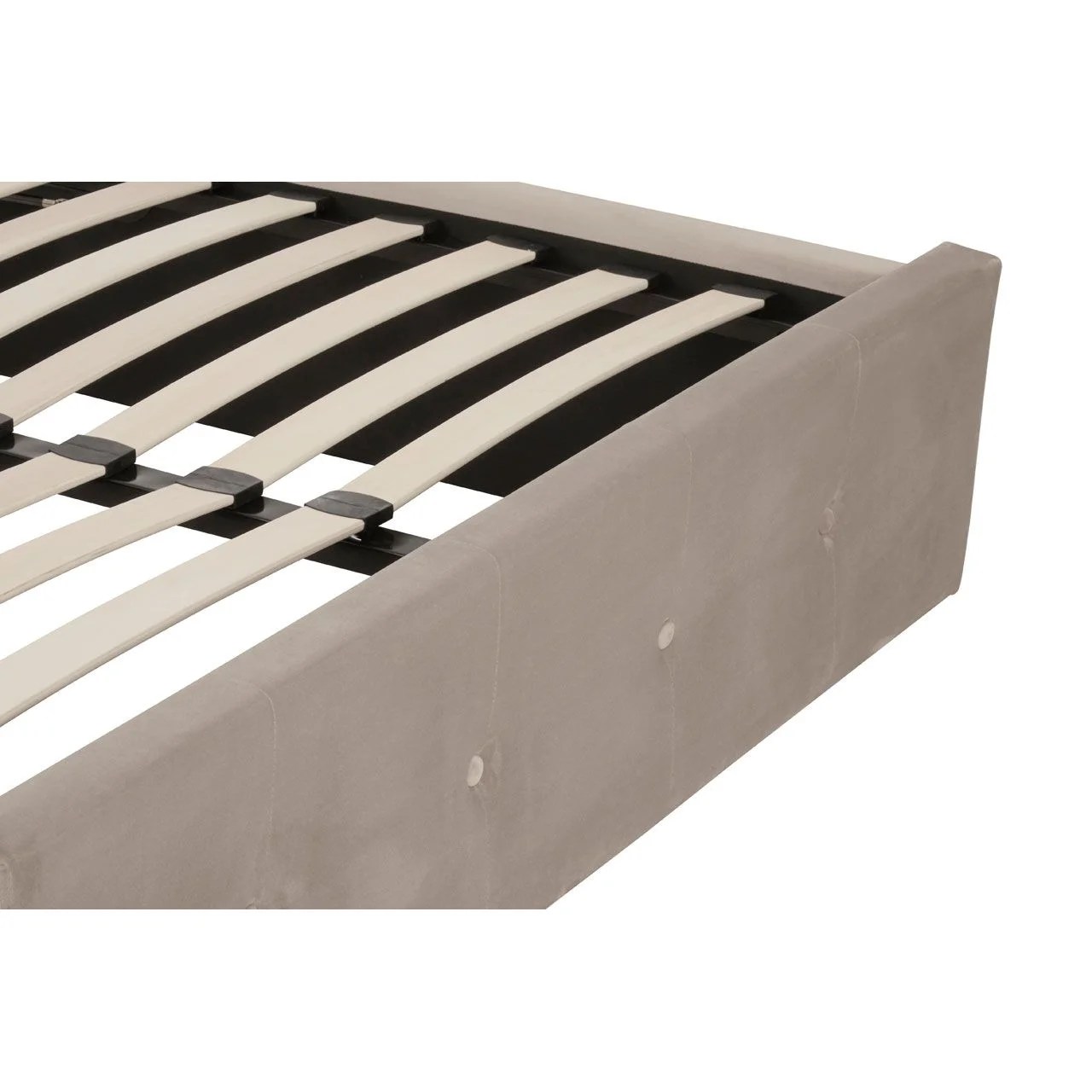 Edison Beige Double Ottoman Bed BEDROOM, Beds Eclectic Niche