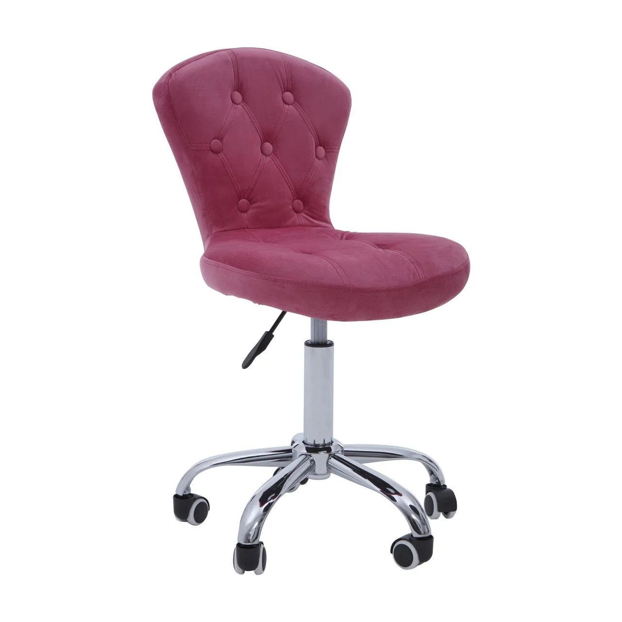 Pink Velvet Home Office Chair With Swivel Base HOME OFFICE, Office
