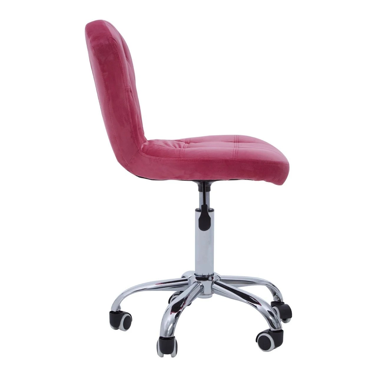 Pink Velvet Home Office Chair With Swivel Base HOME OFFICE, Office