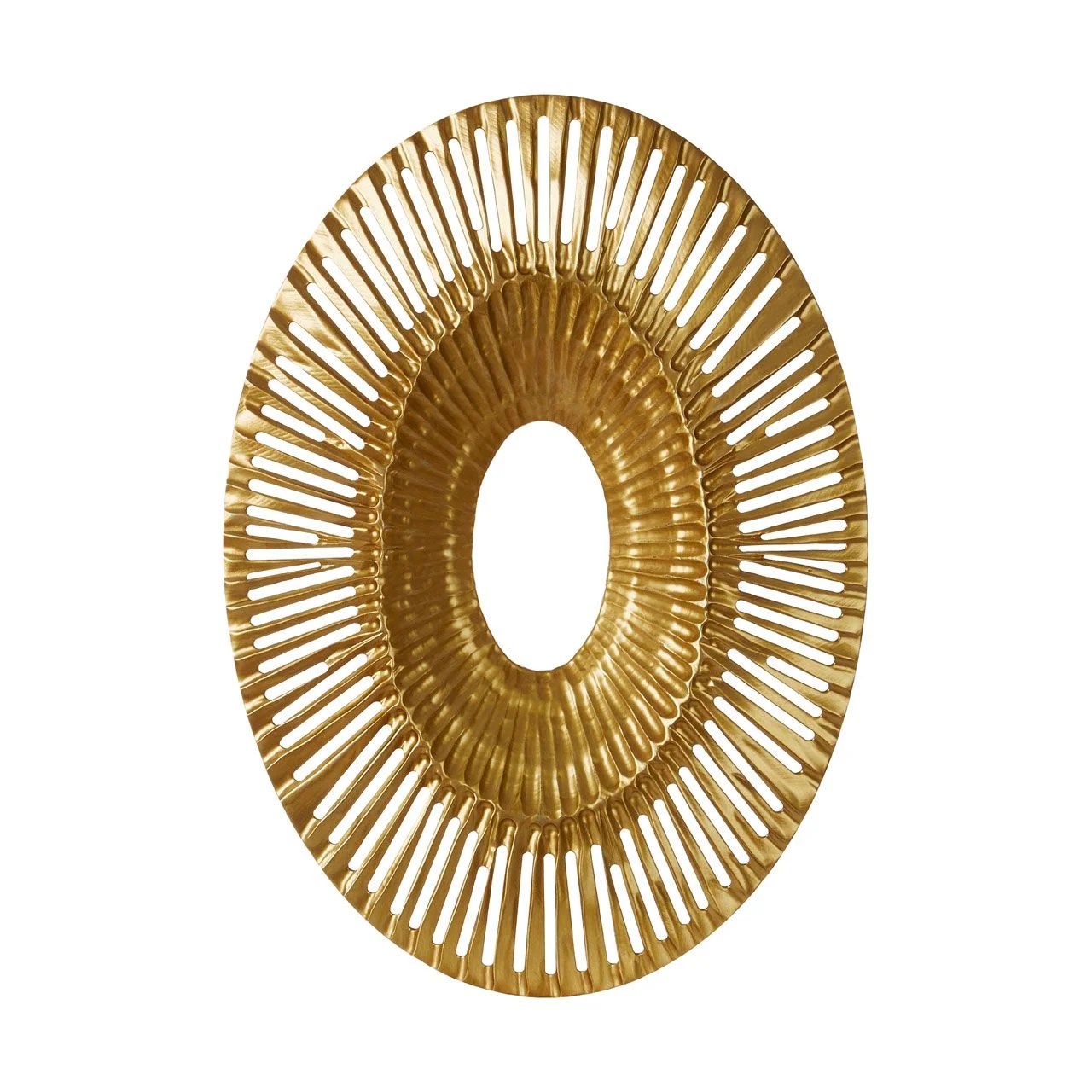 Oval Gold Wall Sculpture DECOR, Wall Art Eclectic Niche