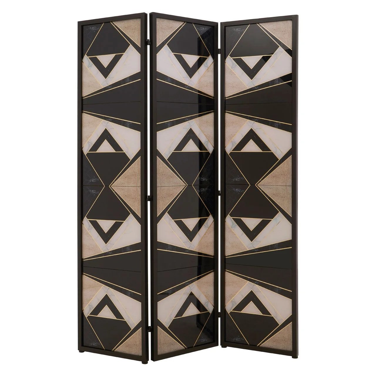 Celina Deco Black / White Room Divider Room Dividers, DECOR