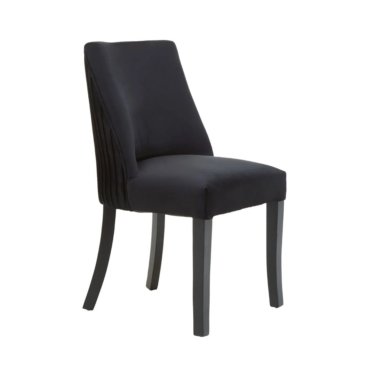 Fifty Five South Black Velvet Dining Chair DINING ROOM, Dining Chairs