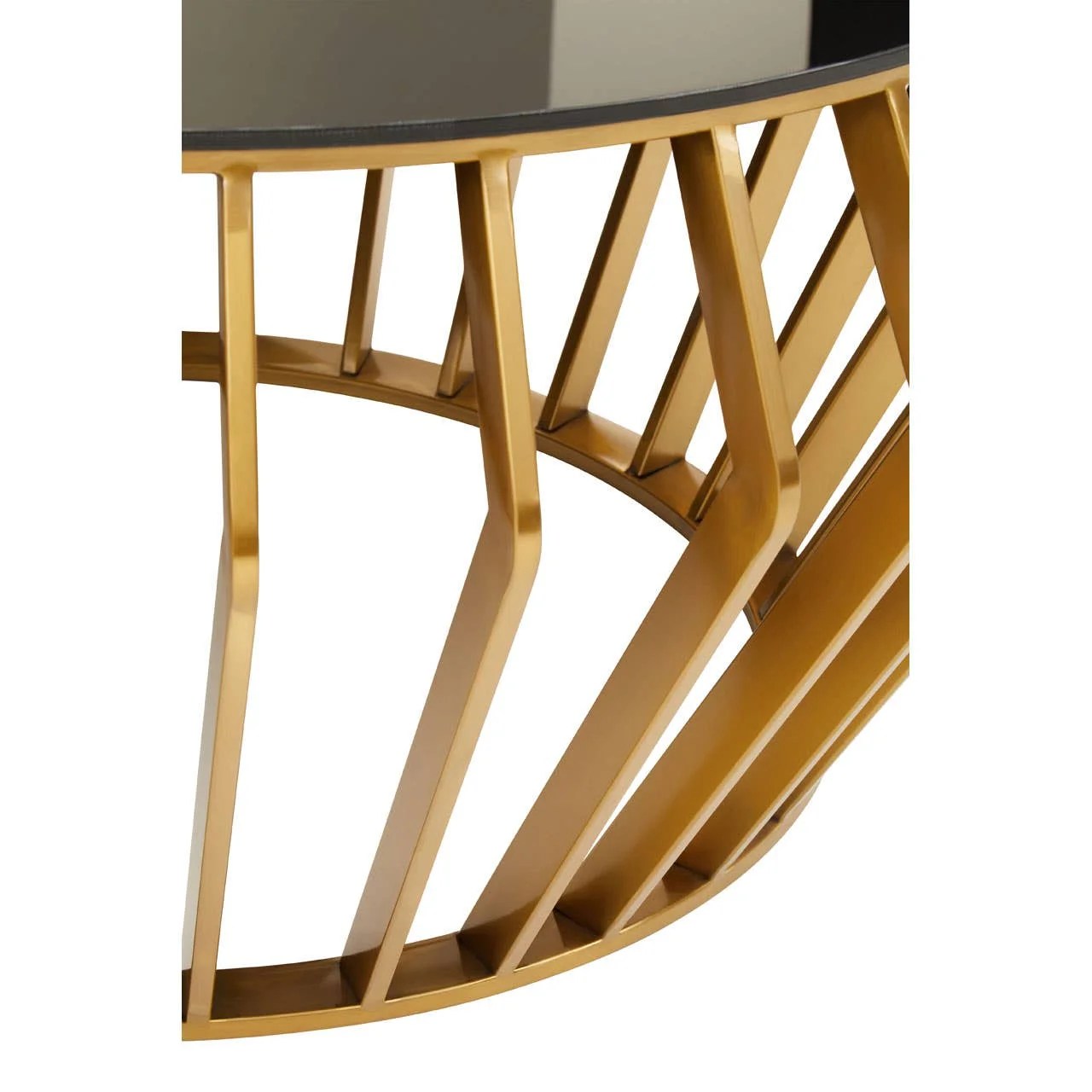 Ackley Black And Gold Round Coffee Table. Coffee Tables, LIVING ROOM