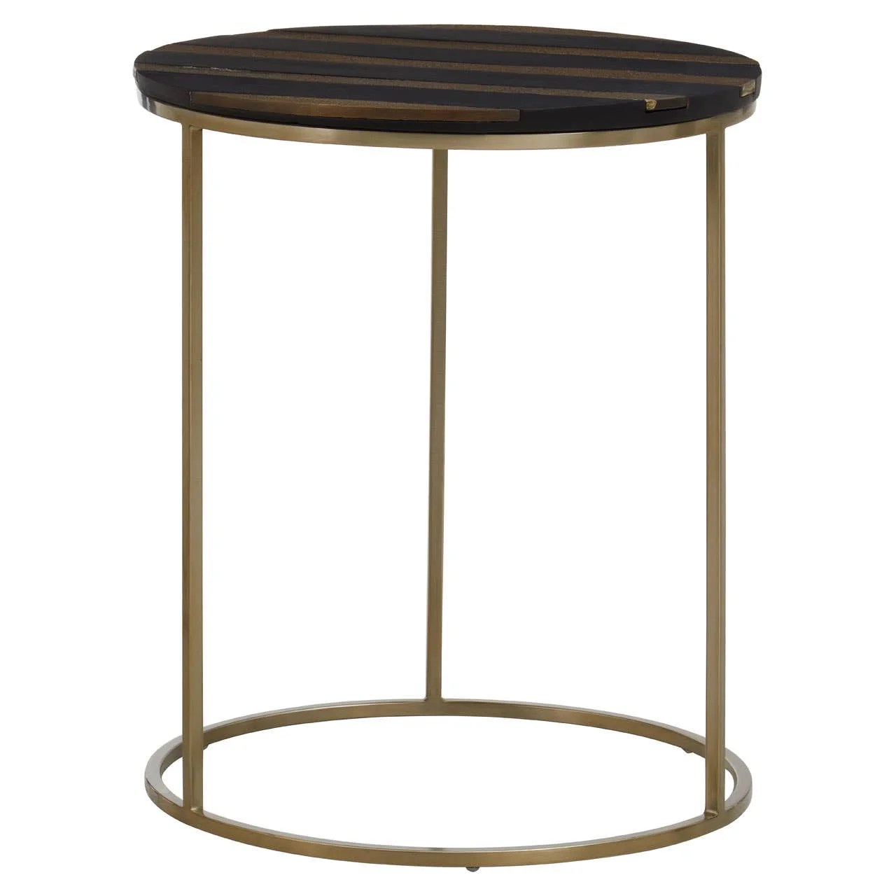 Aris Black And Gold Side Table