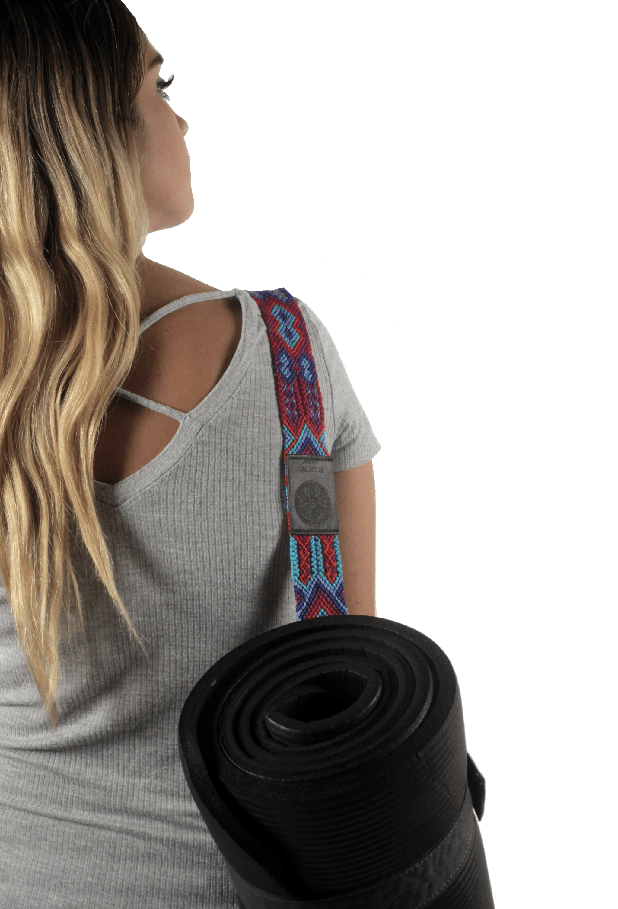 Yoga Mat Strap Black Classic Eclectic Array