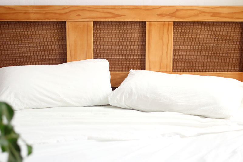 DIY Cane Headboard Makeover your old bedhead Eclectic Creative