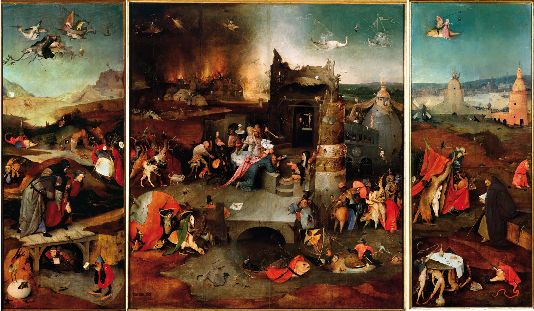 Hieronymus Bosch The Temptation Of Saint Anthony Lisbon And Kansas City The Eclectic Light Company
