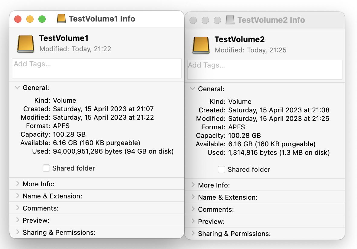 The Finder confuses with wildly inaccurate figures for available space