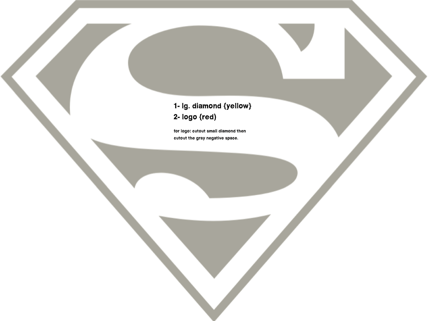 Printable Superman Logo Template