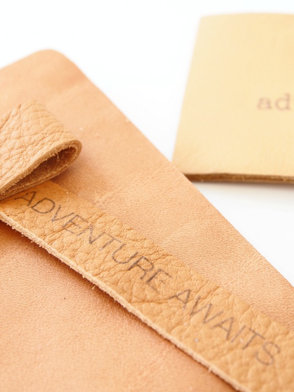DIY Leather Travel Tags with Transfer Eclectic Trends