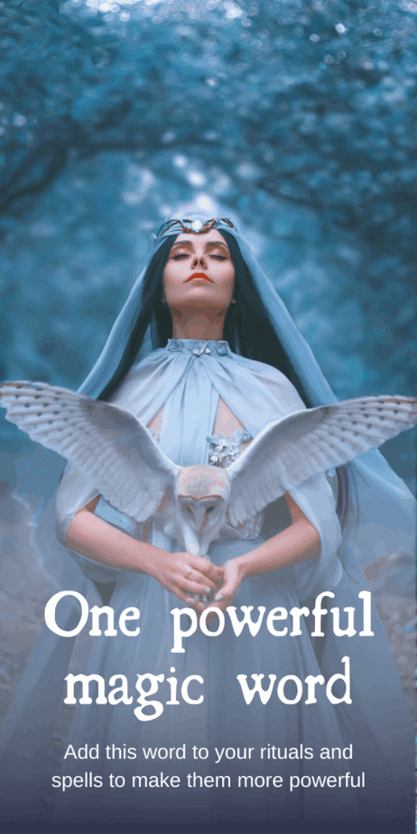 One word that can make your magick more powerful: I recently started working with spells that are solely incantation and intention. By that I mean I will simply state my desire or a rhyme that fits my desire and power it with my intention. This has always worked when I used it in the past to varying degrees, but I recently read something that has changed my incantations forever. It's one word that you can add to any incantation and make it more powerful. #witch #witchcraft #magick #pagan #wicca