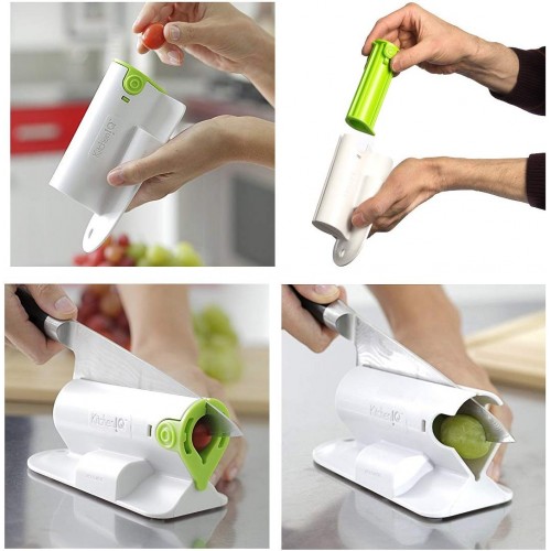 Kitchen IQ Handheld Mini Veggie Slicer Portable Tool For Slicing Round