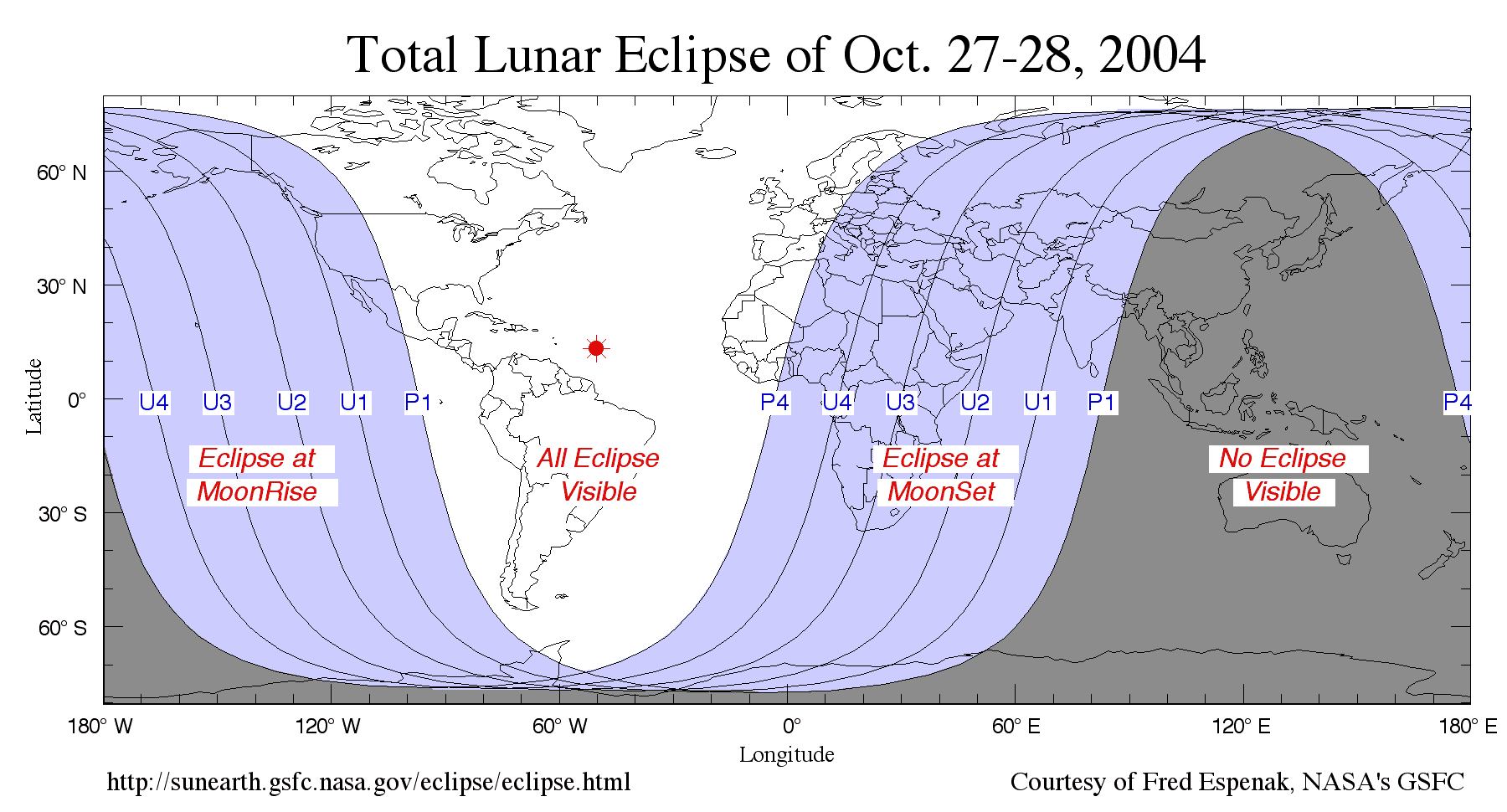 Total Lunar Eclipse October 2728, 2004