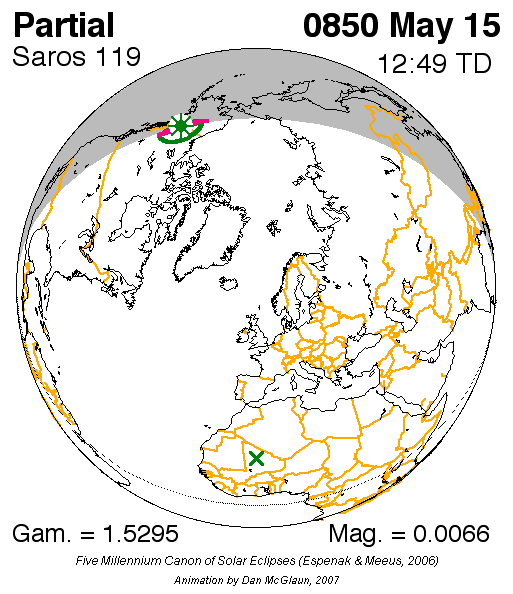 NASA Catalog of Solar Eclipses of Saros 119