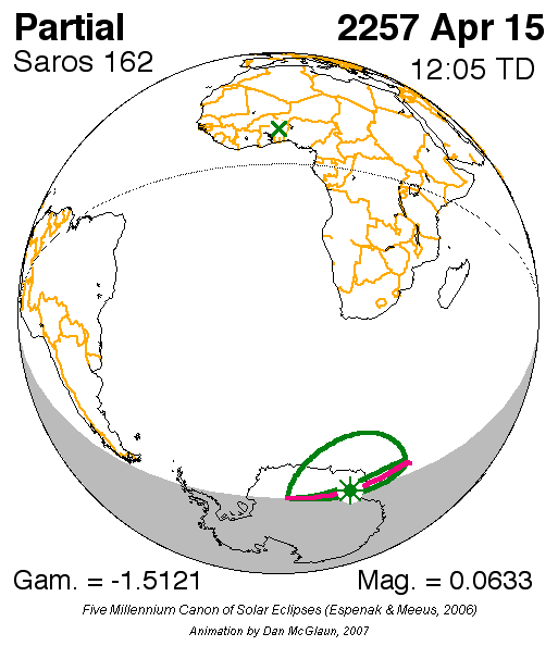 NASA Catalog of Solar Eclipses of Saros 162