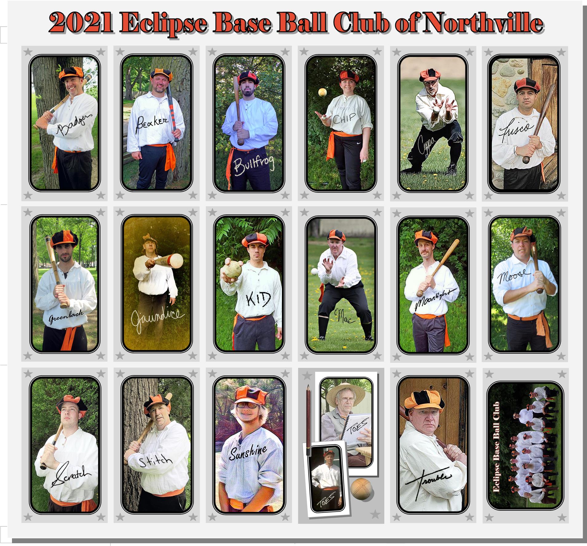 Roster Eclipse Base Ball Club