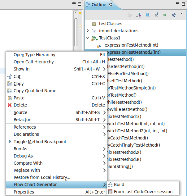 Eclipse Control Flow Graph Generator