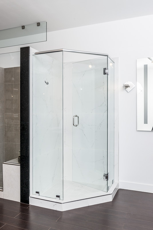 Neo Angle Shower Glass Nearseamless Glass Shower Panel