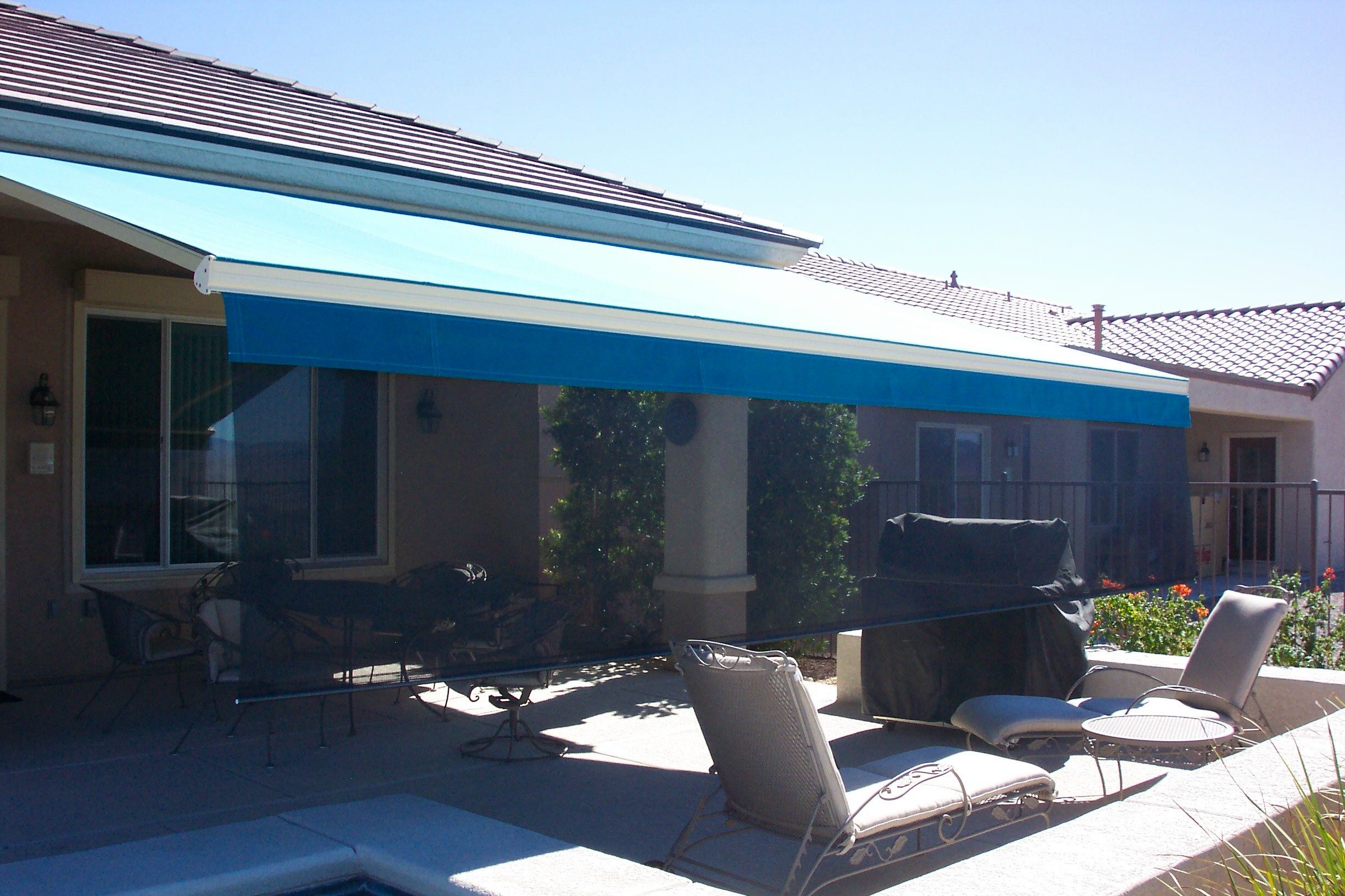 Retractable Patio Drop Shades Eclipse Shading
