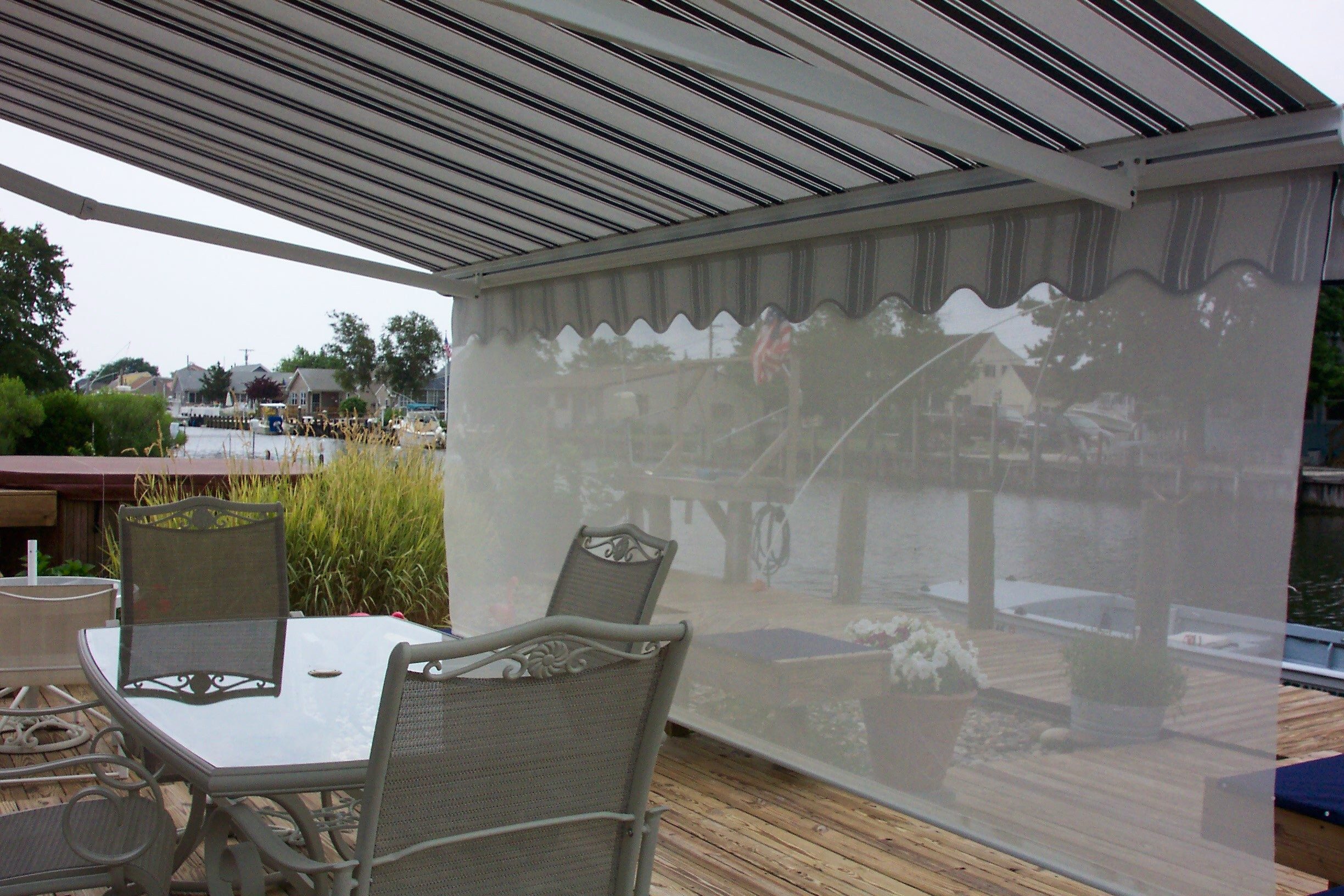 Retractable Patio Drop Shades Eclipse Shading