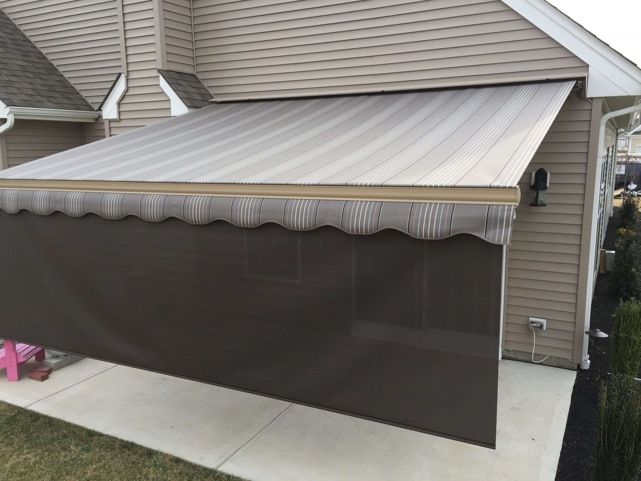 Retractable Patio Drop Shades Eclipse Shading