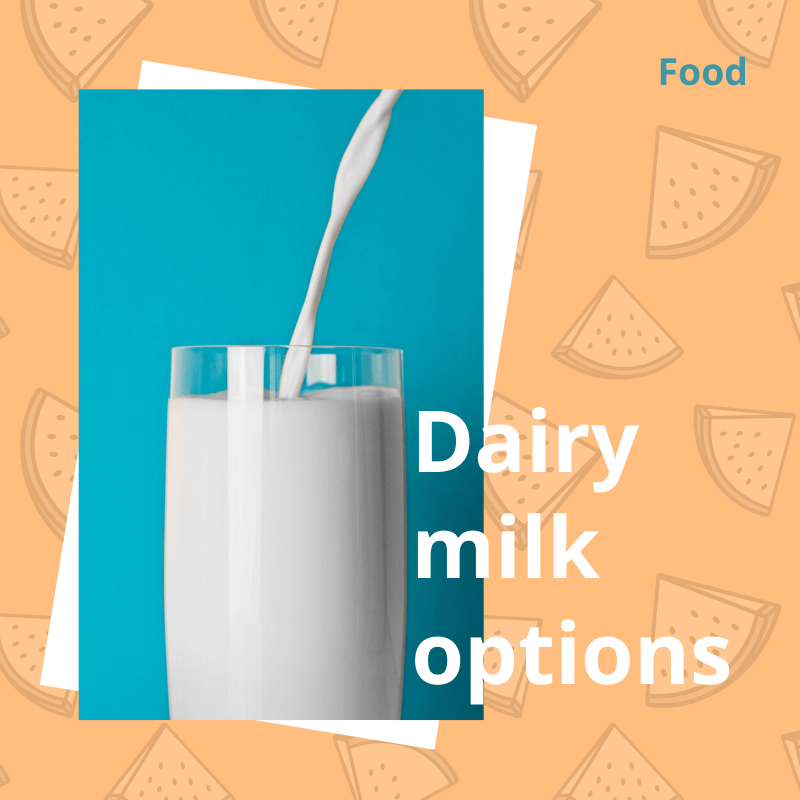 There are alternatives to dairy milk which are better for the environment