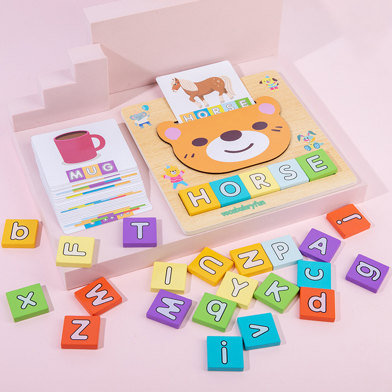 Early Years Wooden Learning Board Alphabet & Spelling EcoBargains