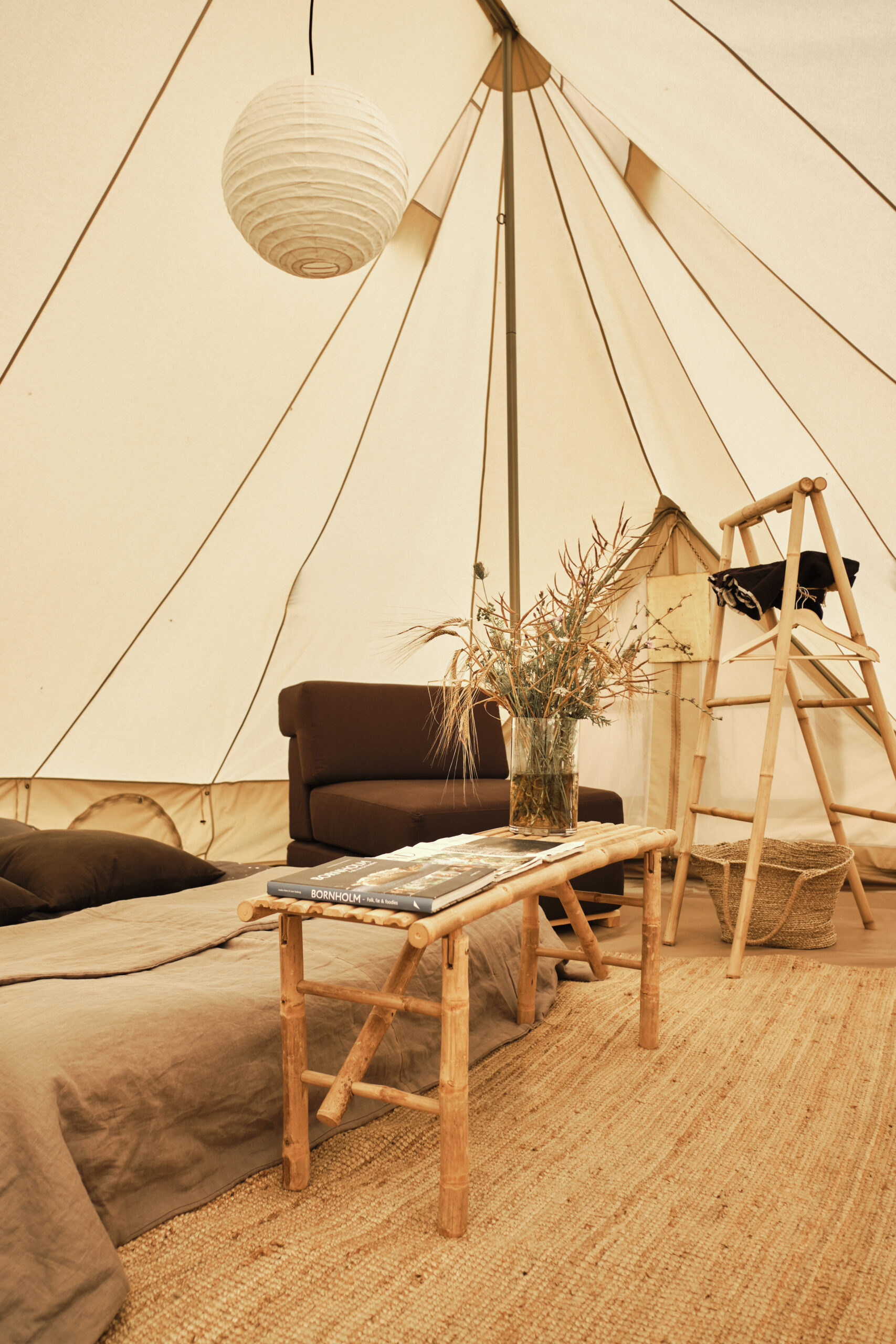 Glamping på Bornholm lige ved stranden Eco Beach Camp