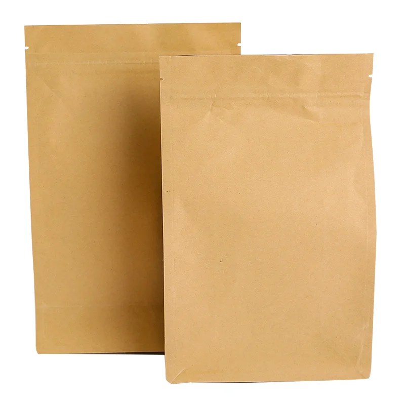 Custom Printed Recyclable Kraft Paper Coffee Bag Ecocoffeebag