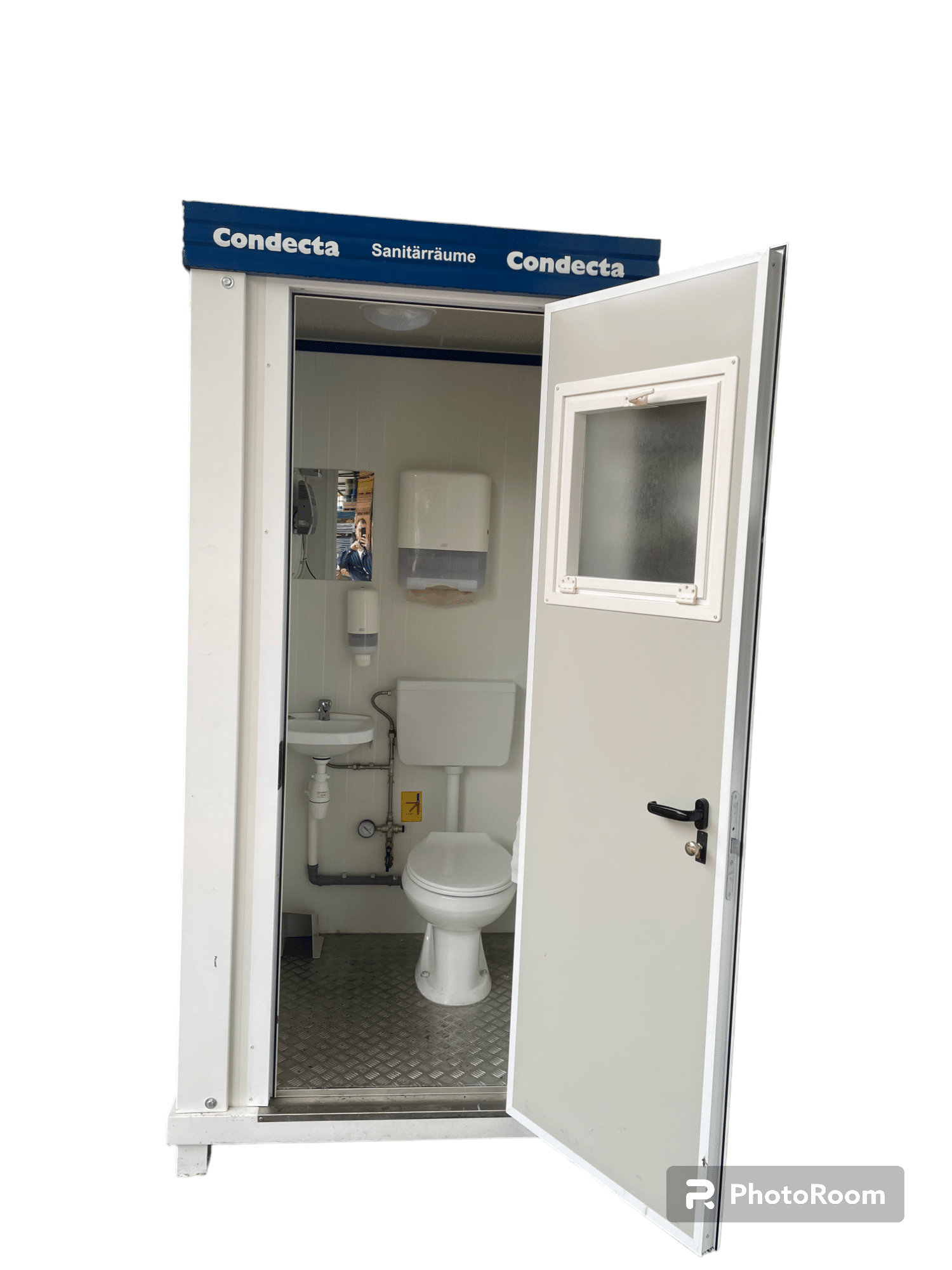 WC mobile de chantier, Toilette, Condecta occasion avec clé Ecocube