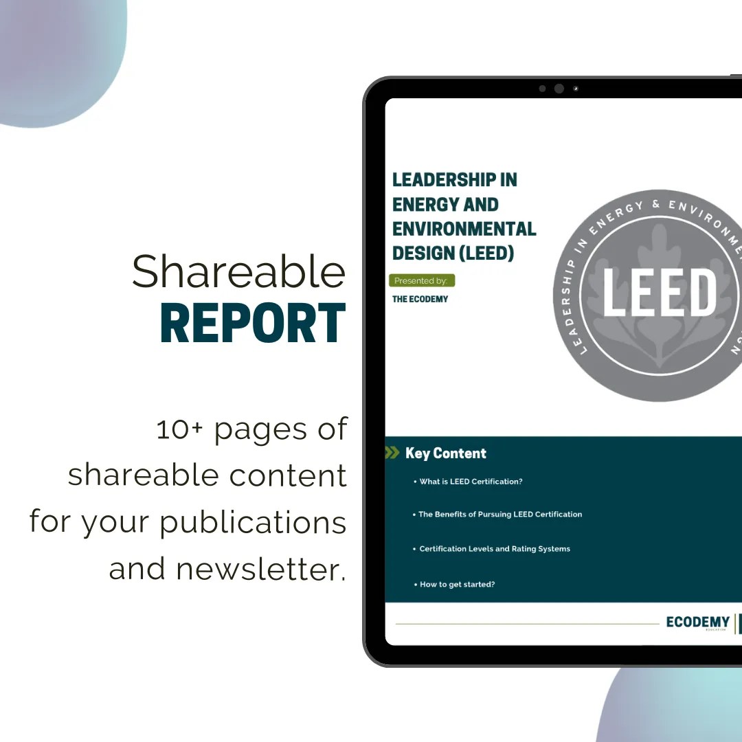 LEED Certification PDF Report The Ecodemy