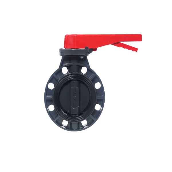 8 Schedule 80 PVC Butterfly Valve Kit W/ Flanges Hardware