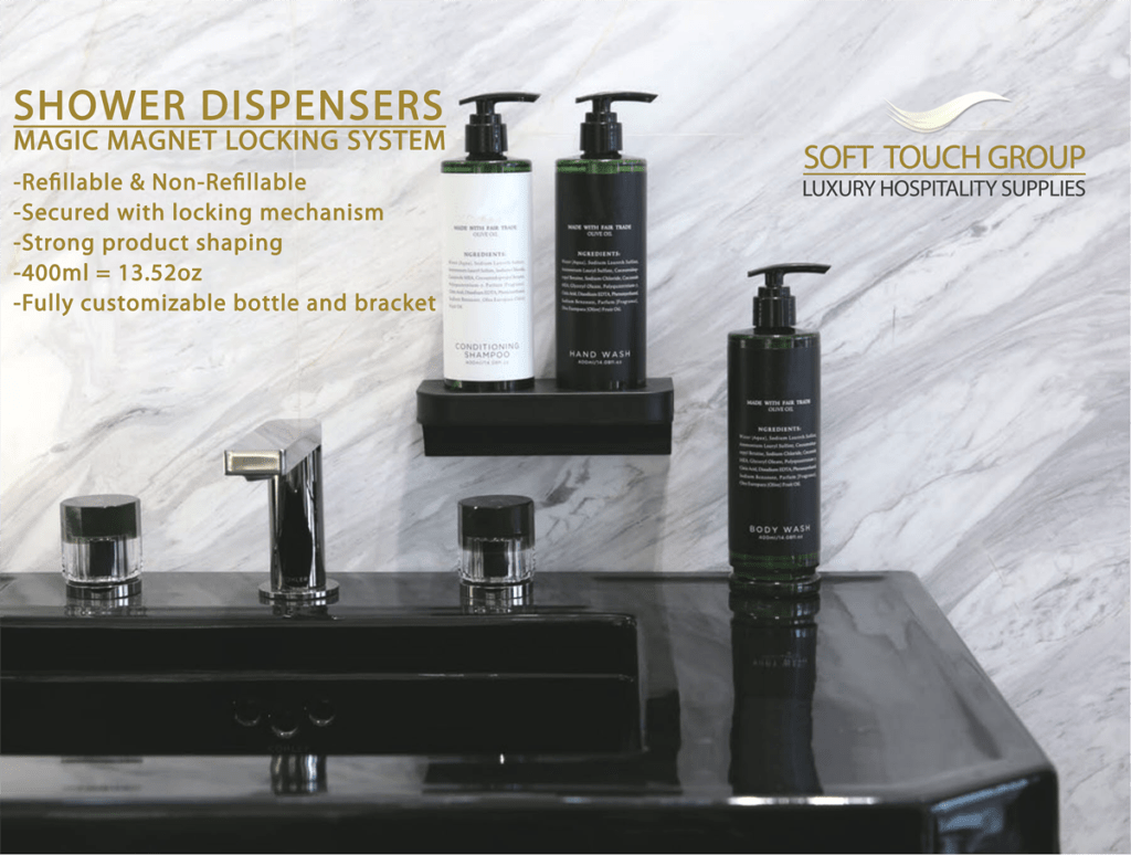 SOFT TOUCH® Hotel Shower Dispensers Hospitality Shower Dispensers