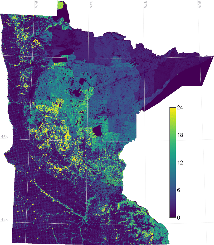 Deer Population By State Map Map