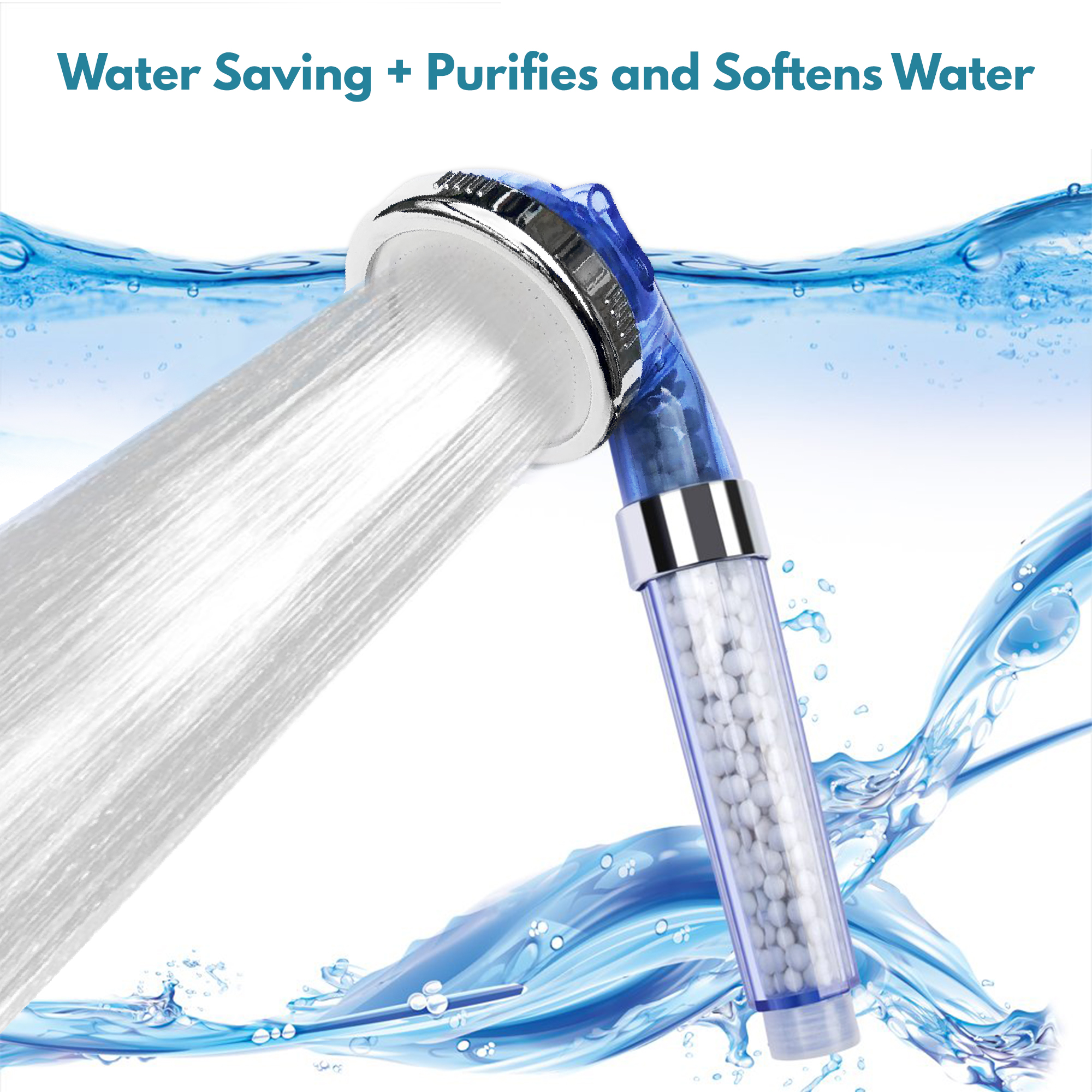 Eco Element 1st Gen HighPressure Massaging Shower Head Filter. Removes