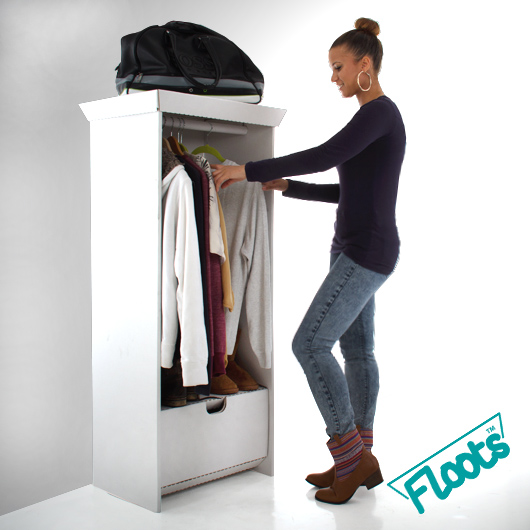 Eco Wardrobe Eco FlootsCardboard Furniture