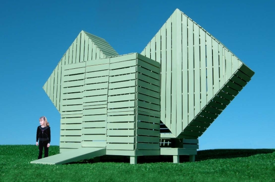 Eco Architecture Sustainable 4Squares Personal Pavilion by Michael