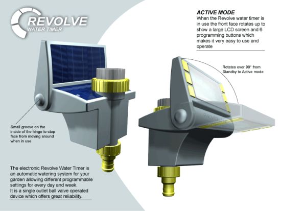 Revolve: Solar powered automated water timer for your garden - Ecofriend