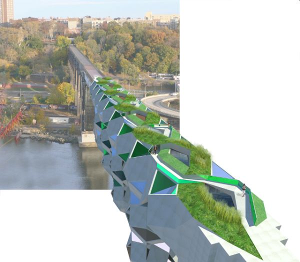 Sustainable high bridge design A multipurpose bridge that merges art(03)