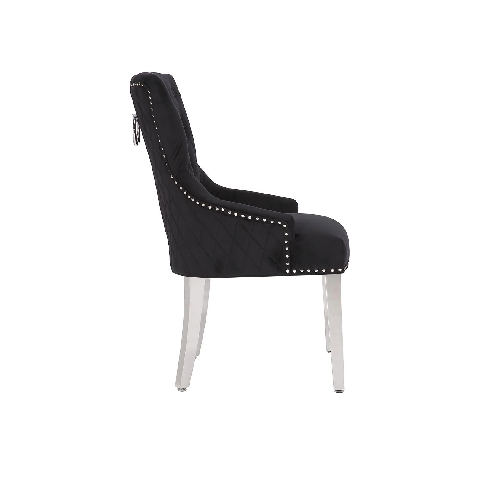 Black Velvet Dining Chair Eco Furniture