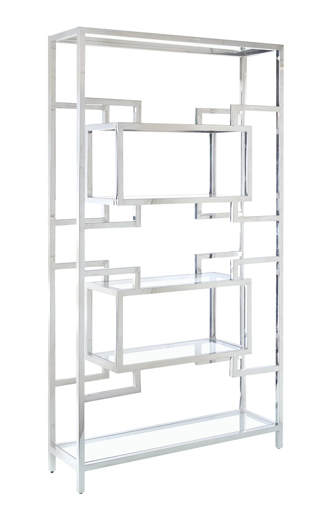 Geometric Glass Bookshelf Eco Furniture