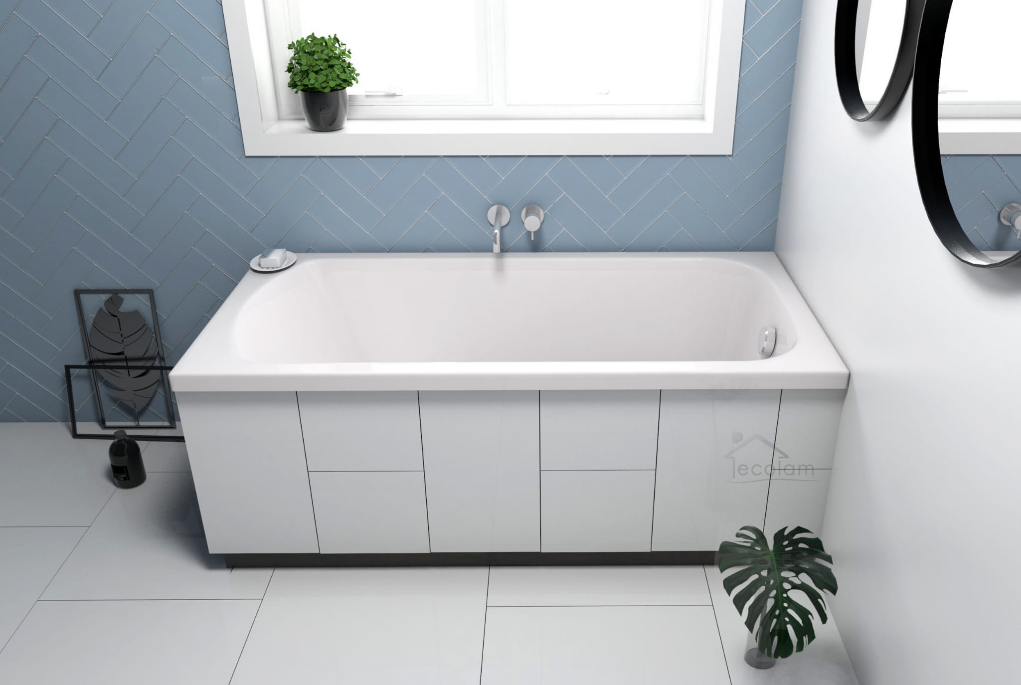 Badewanne Rechteck Classic 160 x 70 cm ECOLAM