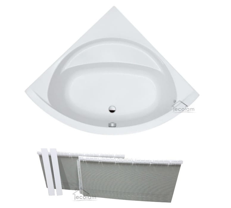 Badewanne Eckwanne Prestige 140 x 140 cm ECOLAM