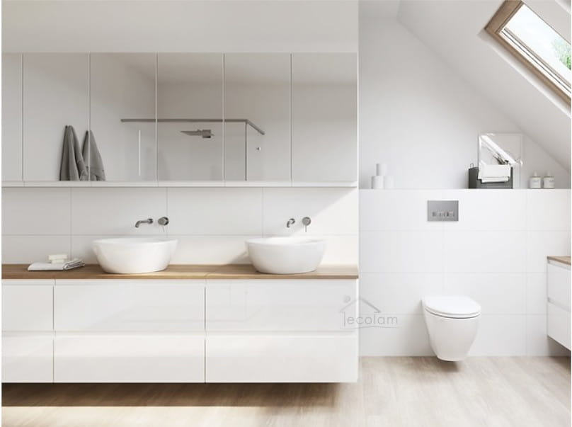 Aufsatzwaschbecken Moduo 35 cm Waschschale weiß rund