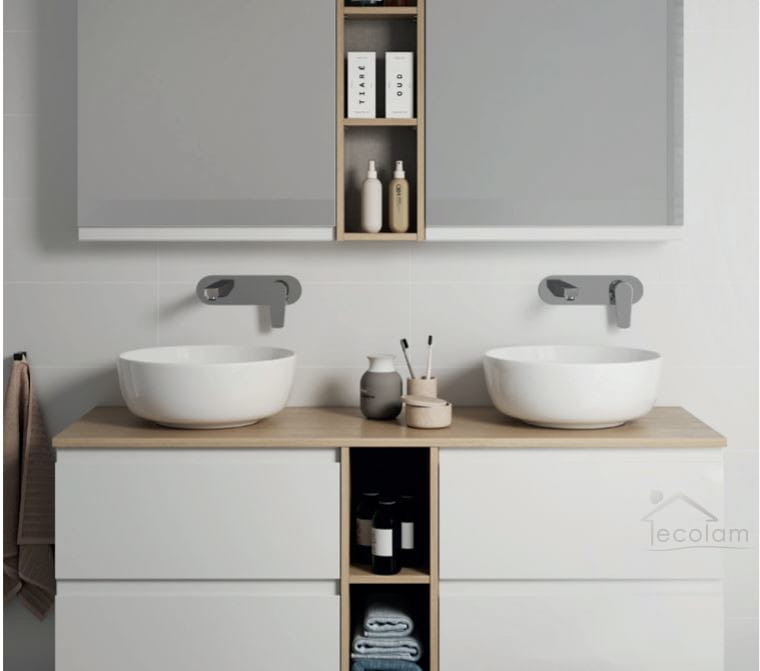 Aufsatzwaschbecken Moduo 35 cm Waschschale weiß rund