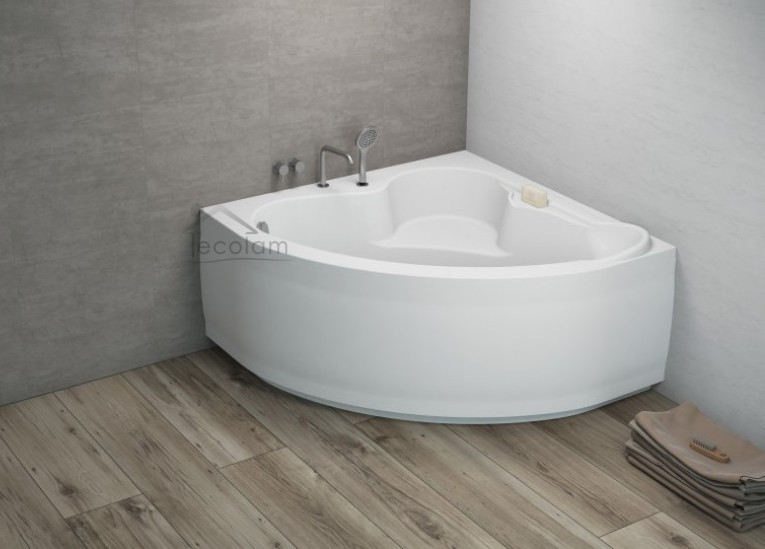 Badewanne Eckwanne Standard 130 x 130 cm ECOLAM