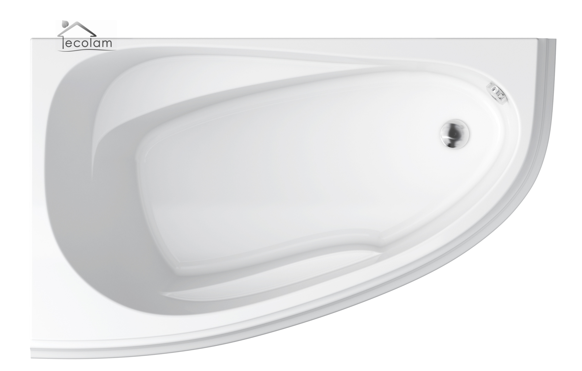Badewanne Eckwanne Joanna 140x90 cm links ECOLAM