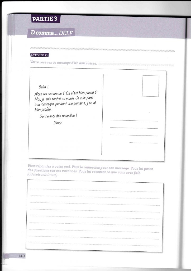 22 mars 2021 expression écriteDELF A2 (refuser une