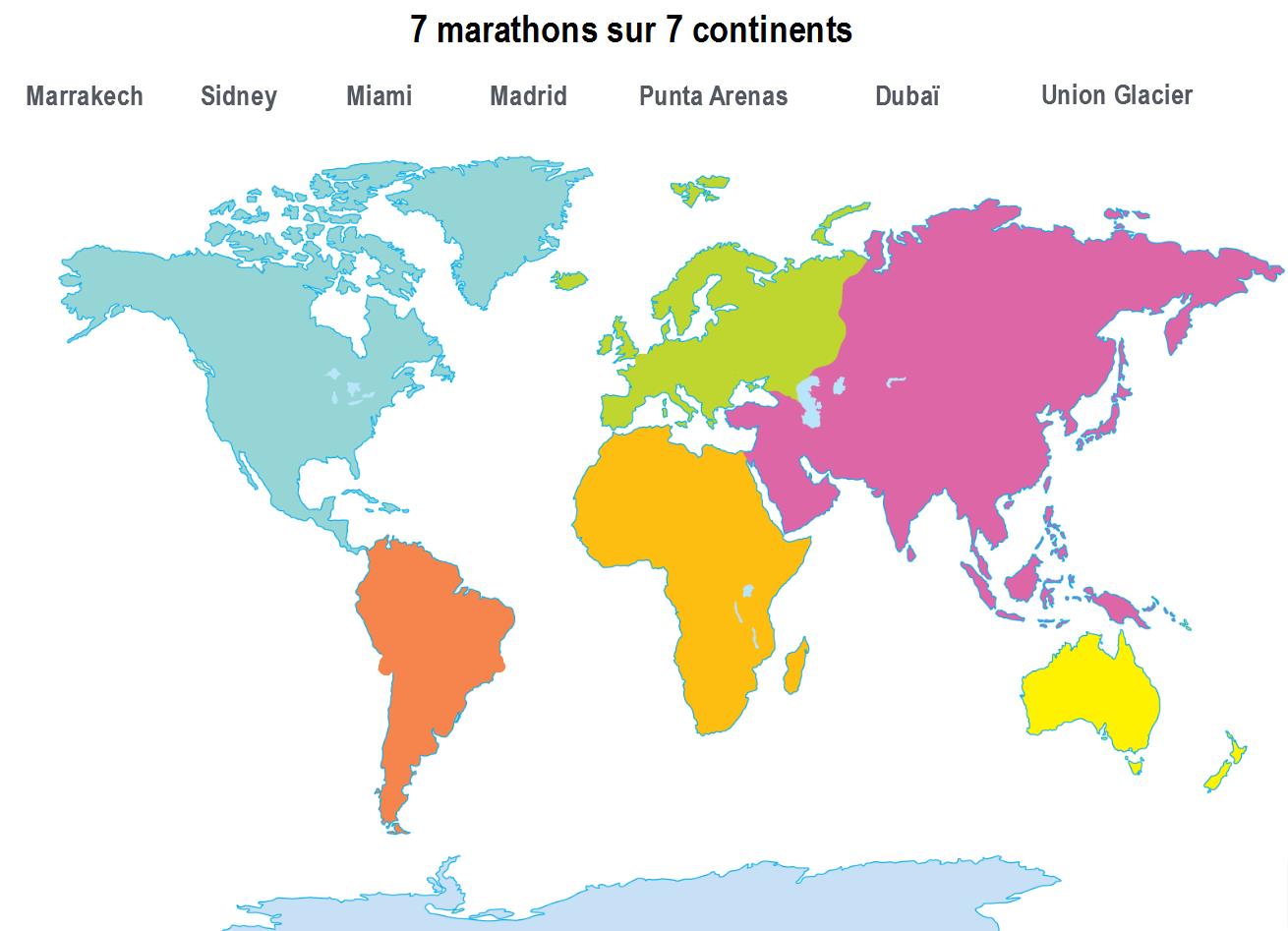 Carte Des Six Continents Continents École branchée